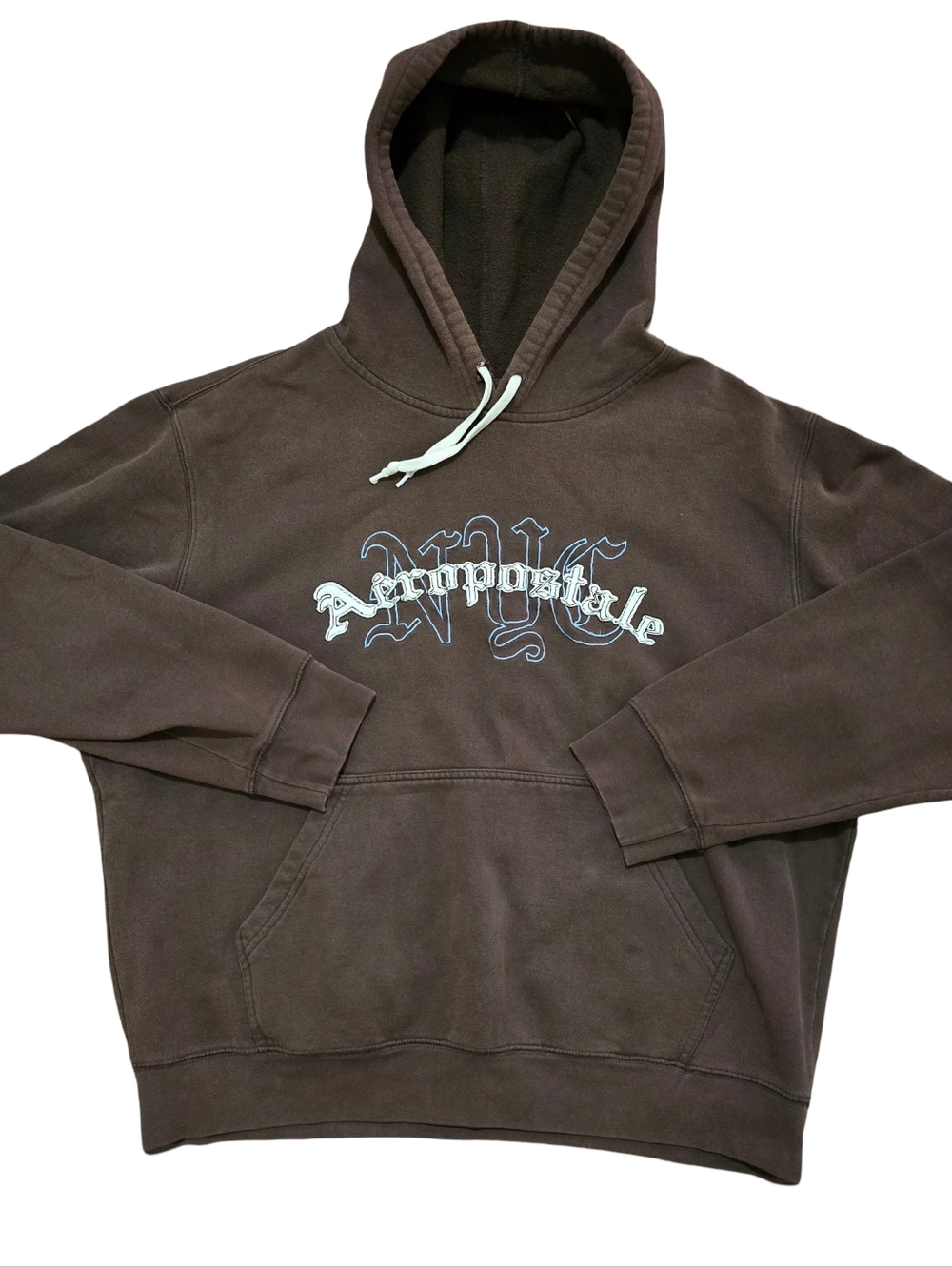 Y2k Aeropostale NYC Pullover Hoodie Sweatshirt XL Embroidered